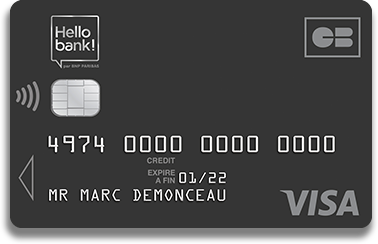 Carte Bancaire - Hello Bank!